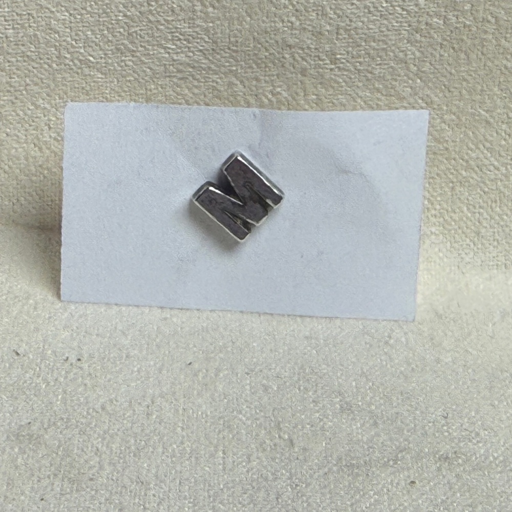 James Avery Single Letter "M" Stud